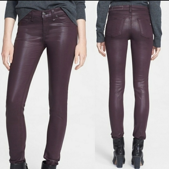 𝅺rag and Bone high rise ankle skinny jeans sz. 24 - Picture 2 of 6